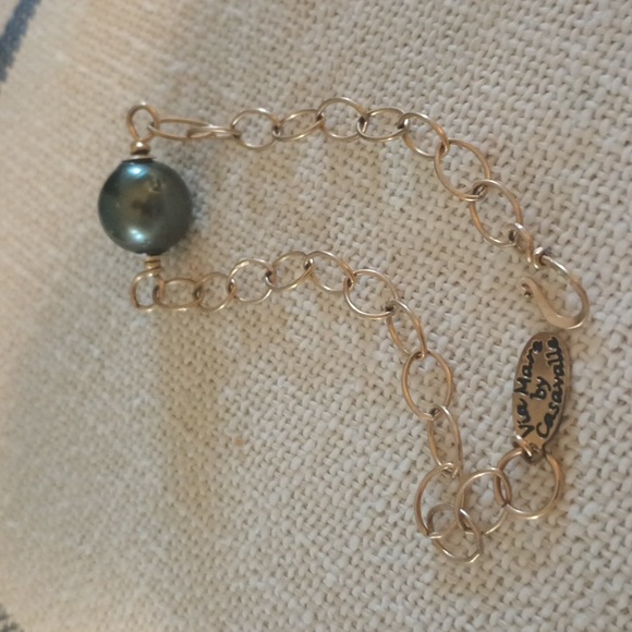 Tahitian pearl bracelet - Picture 2 of 5